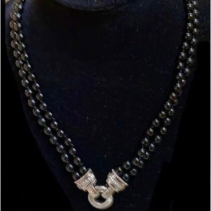 Judith Ripka onyx necklace